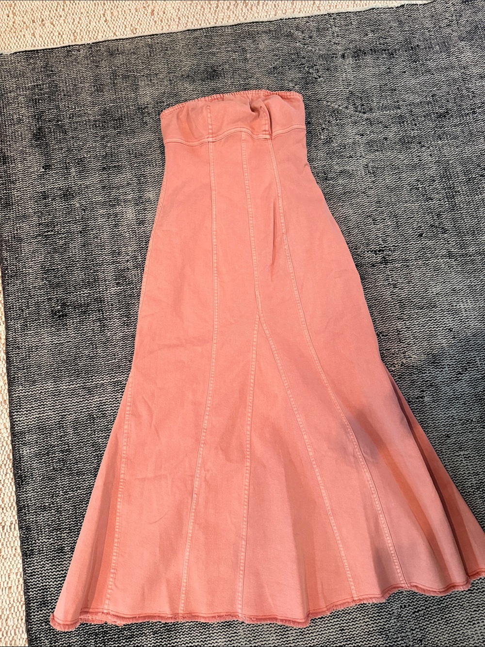 NWT Pilcro Strapless Dusty Rose Midi Dress Small - Picture 3 of 4